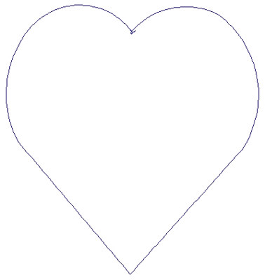 Embroidery Design: Reverse App Heart4.49" x 4.79"