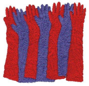 Embroidery Design: Red & Purple Gloves2.29" x 2.20"