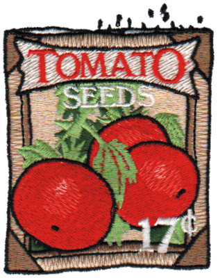 Embroidery Design: Tomato Seeds 3.39"h X 2.77"w