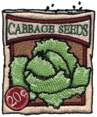 Embroidery Design: Cabbage Seeds2.77" x 3.39"