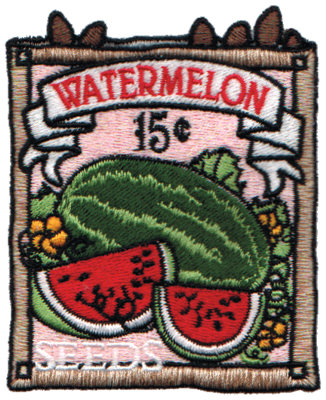 Embroidery Design: Watermelon Seeds2.80" x 3.40"