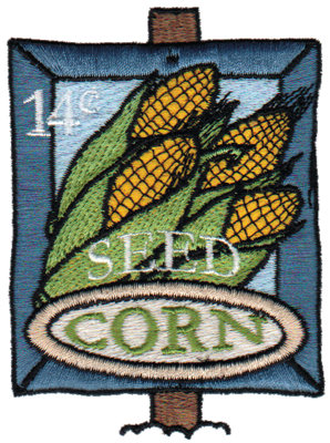 Embroidery Design: Corn Seed2.77" x 3.74"