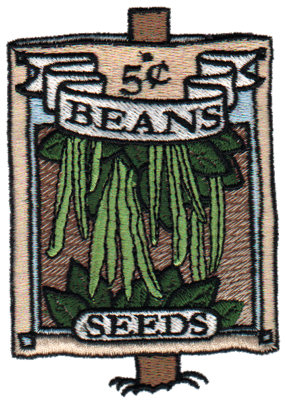 Embroidery Design: Bean Seeds2.70" x 3.81"