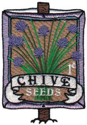 Embroidery Design: Chive Seeds2.68" x 3.80"
