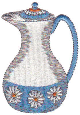 Embroidery Design: Daisy Carafe2.18" x 3.10"