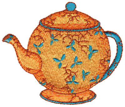 Embroidery Design: Elegant Teapot3.03" x 2.58"