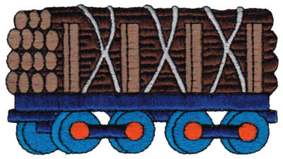 Embroidery Design: Logging Car4.09" x 2.20"
