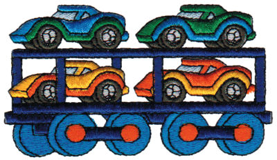 Embroidery Design: Cars3.93" x 2.24"
