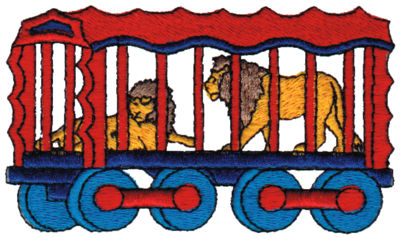 Embroidery Design: Lion Cage3.92" x 2.26"