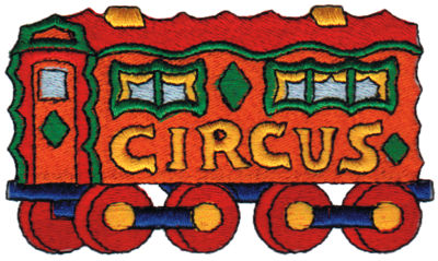Embroidery Design: Circus Wagon3.97" x 2.28"