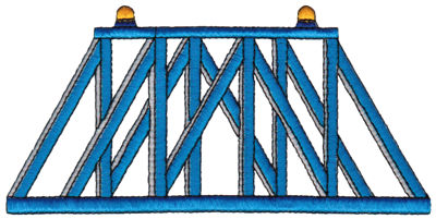 Embroidery Design: Train Bridge6.78" x 3.31"