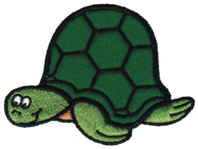 Embroidery Design: Sea Turtle Applique3.61" x 2.88"
