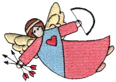 Embroidery Design: Angel of Love3.13" x 2.19"
