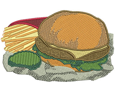 Embroidery Design: Value Meal Lg 3.94w X 2.51h