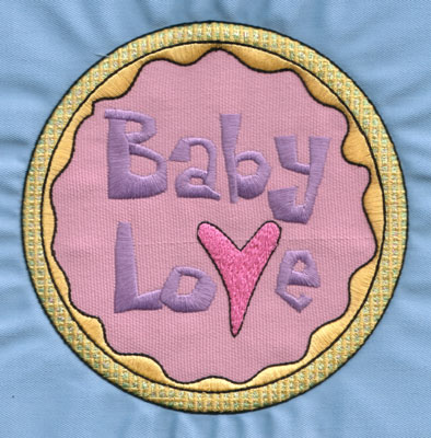 Embroidery Design: Baby Love5.96" x 5.85"
