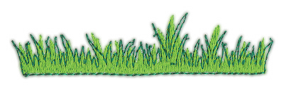 Embroidery Design: Grass 13.72" x 0.91"