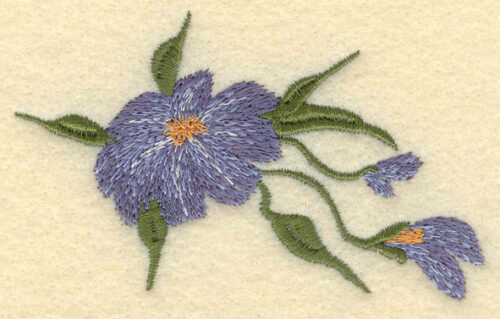 Embroidery Design: Forget Me Not3.50w X 2.31h