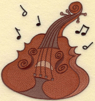 Embroidery Design: Cello Large5.53w X 5.74h