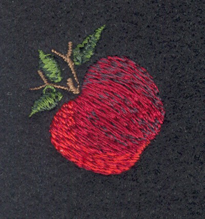 Embroidery Design: Fruit of the Spirit Apple 21.14" x 1.24"