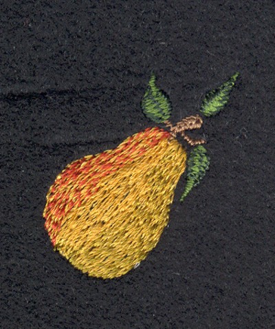 Embroidery Design: Fruit of the Spirit Pear 21.38" x 1.39"