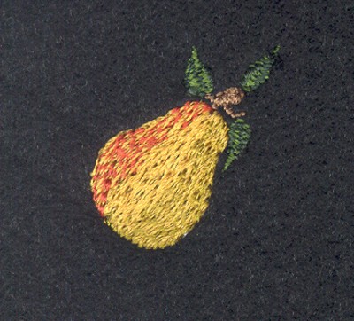 Embroidery Design: Fruit of the Spirit Pear 2 (small)1.04" x 1.04"