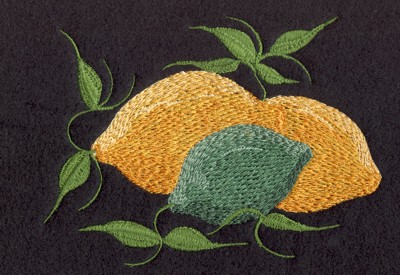 Embroidery Design: Fruit of  the Spirit Lemons6.04" x 4.37"