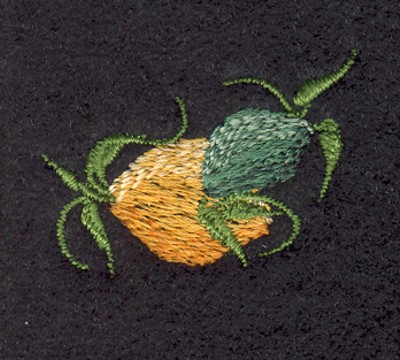 Embroidery Design: Fruit of the Spirit Lemon (small)1.38" x 0.95"