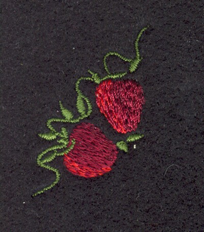 Embroidery Design: Fruit of the Spirit Strawberries 21.10" x 1.51"