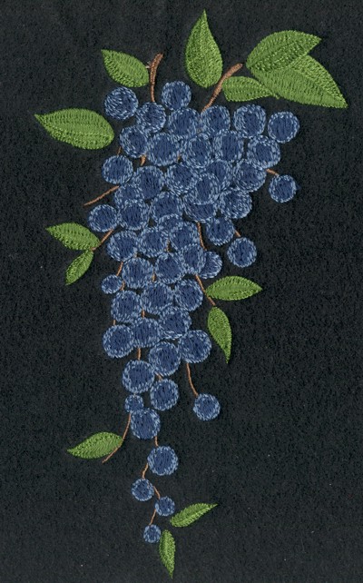 Embroidery Design: Fruit of the Spirit Grapes3.73" x 6.82"