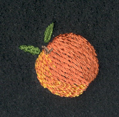 Embroidery Design: Fruit of the Spirit Peach 21.11" x 1.09"