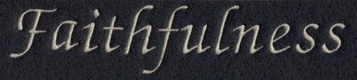 Embroidery Design: Fruit of the Spirit - Faithfulness (small)6.15" x 1.28"