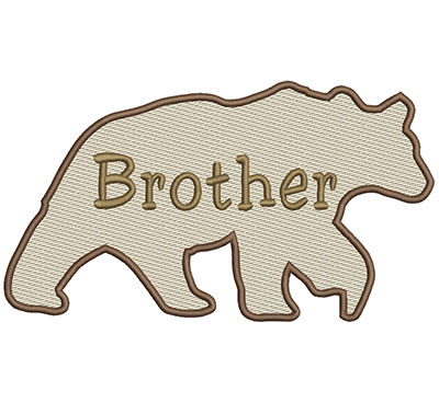 Embroidery Design: Brother Bear Lg 8.66w X 4.86h
