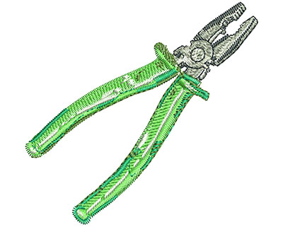 Embroidery Design: Pliers Lg 3.10w X 2.97h