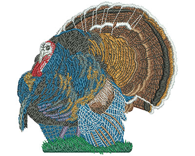 Embroidery Design: Turkey Time Lg 5.02w X 4.80h