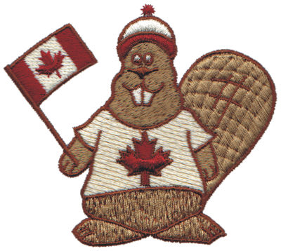 Embroidery Design: Canadian Beaver3.78" x 3.35"