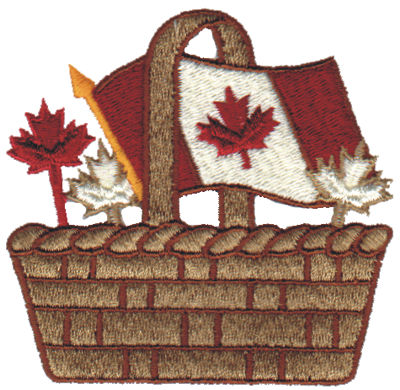 Embroidery Design: Canadian Basket3.05" x 3.00"