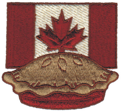 Embroidery Design: Canadian Pie3.13" x 2.91"