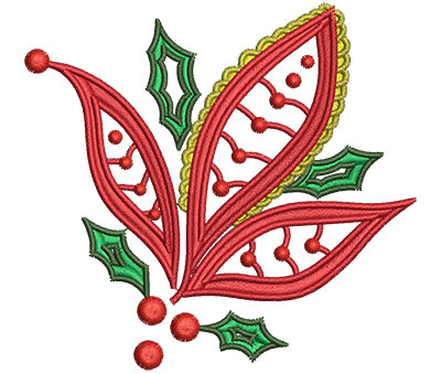 Embroidery Design: Christmas Paisley 1 3.28w X 3.07h