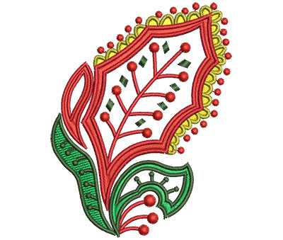 Embroidery Design: Christmas Paisley 3 2.53w X 3.28h