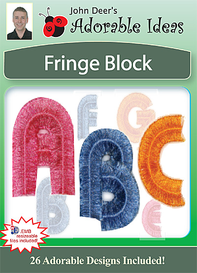 Embroidery Design: Fringe Block