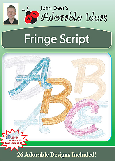 Embroidery Design: Fringe Script