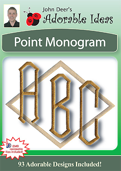 Embroidery Design: Point Monogram