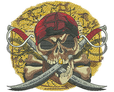 Embroidery Design: Pirates Revenge lg5.02 in. x 5.47 in