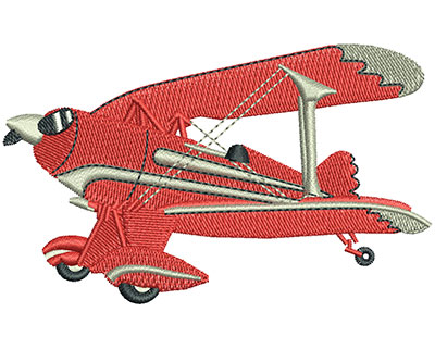 Embroidery Design: Biplane Lg 3.51w X 2.13h