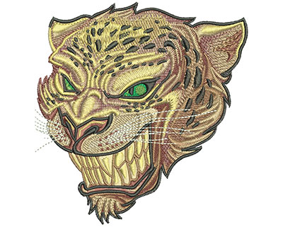 Embroidery Design: Jaguar Stare Lg 4.99w X 5.22h