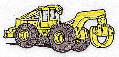 Embroidery Design: Construction Vehicle 4.18w X 1.81h