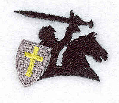 Embroidery Design: Knight on steed 1.50w X 1.25h