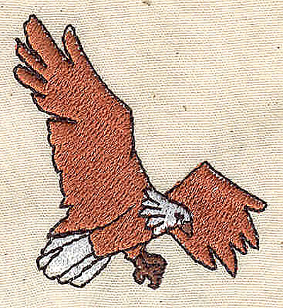 Embroidery Design: Eagle in flight 1.56w X 1.75h