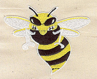 Embroidery Design: Bee 3.06w X 2.44h