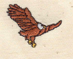 Embroidery Design: Eagle   1.06w X 0.81h